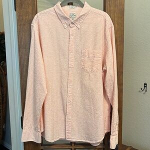 Men's J Crew Slim Fit Gingham Button Down, Size XL